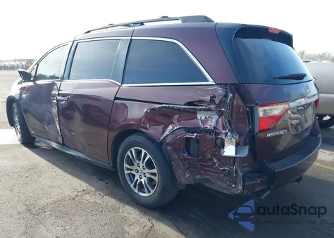 2013 Honda Odyssey Ex-L z USA, uszkodzony, nr VIN 5FNRL5H66DB061672